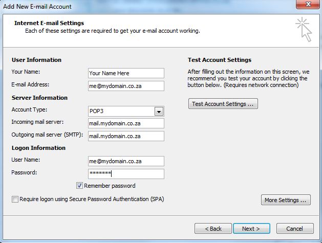 Server Settings